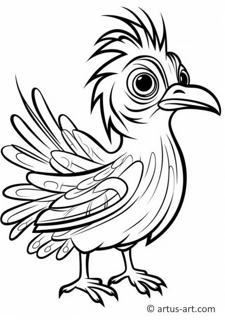 Awesome Roadrunner Coloring Page